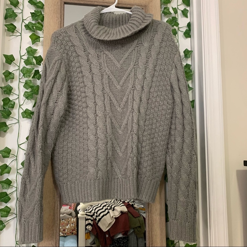 Gray sweater